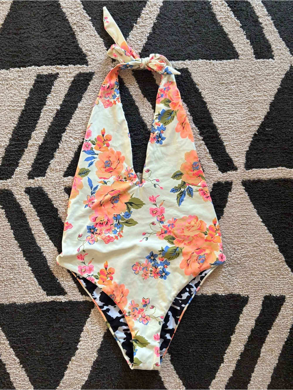 Maaji x Anthropologie Tica Reversible One Piece Swimsuit